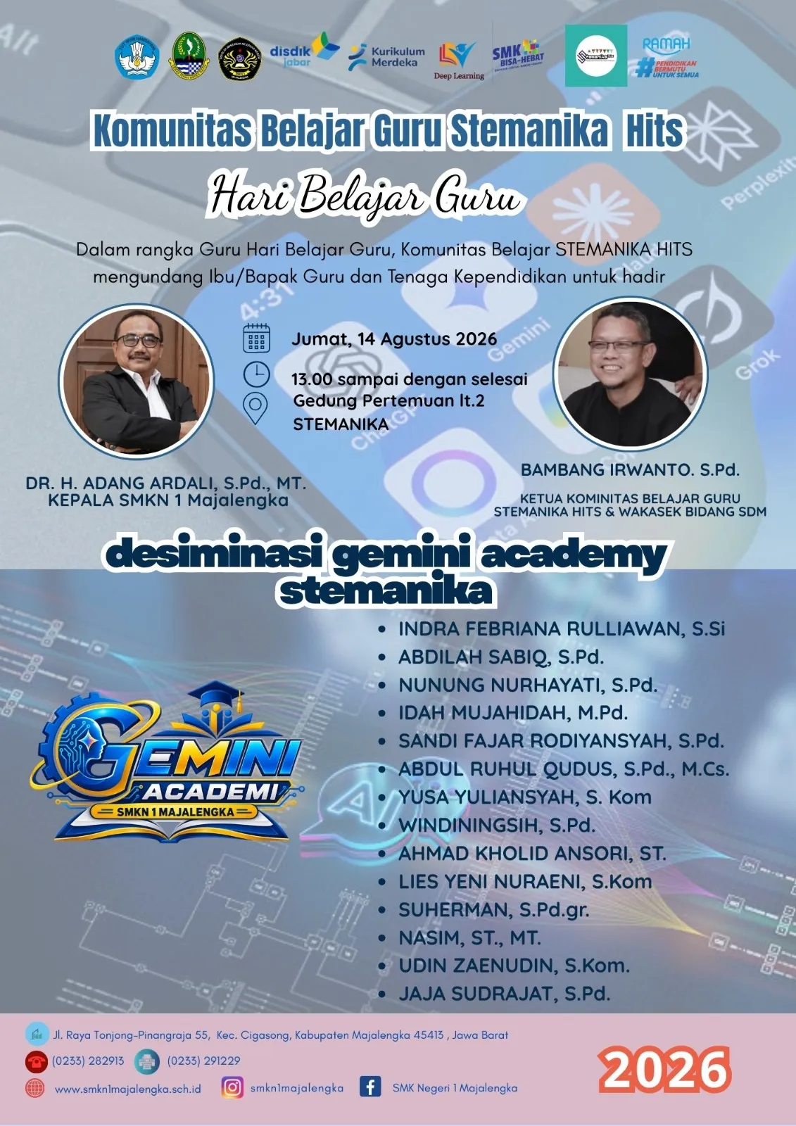 Komunitas Belajar HITs Stemanika Gelar Diseminasi Program Gemini Academy 2026 Batch 2