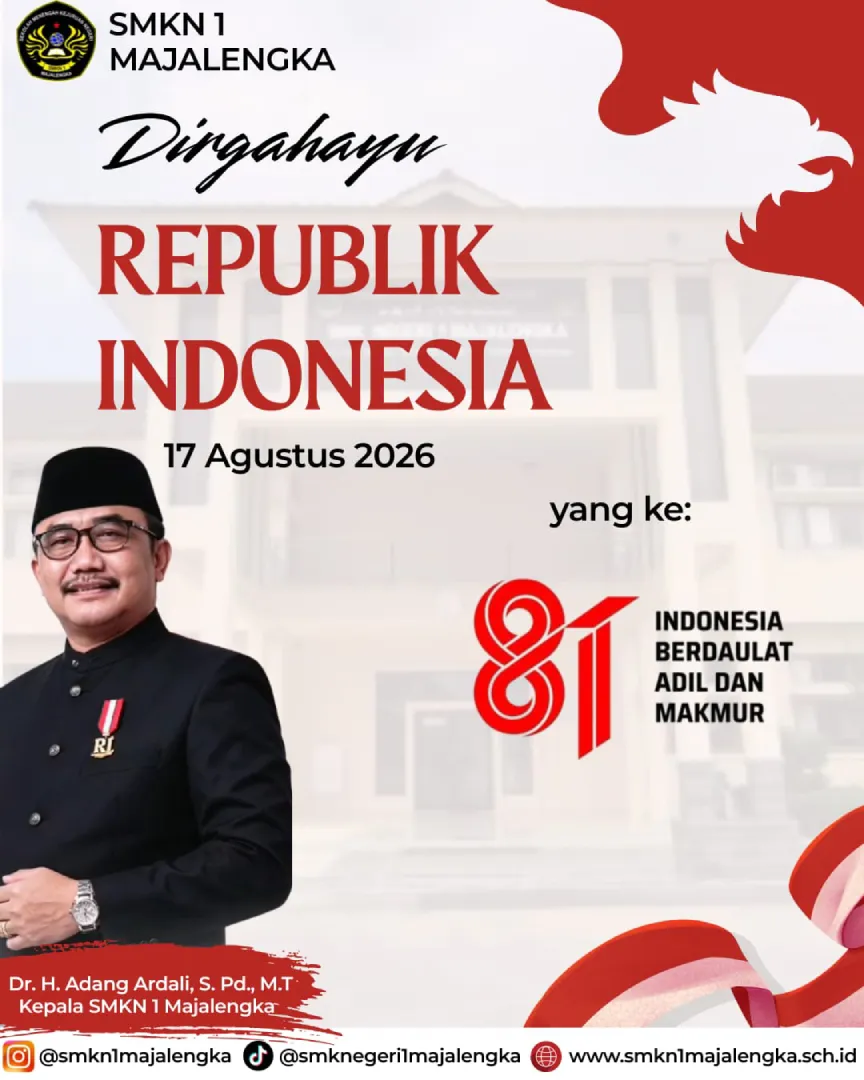 SMKN 1 Majalengka Ucapkan Dirgahayu Kemerdekaan Republik Indonesia ke-81